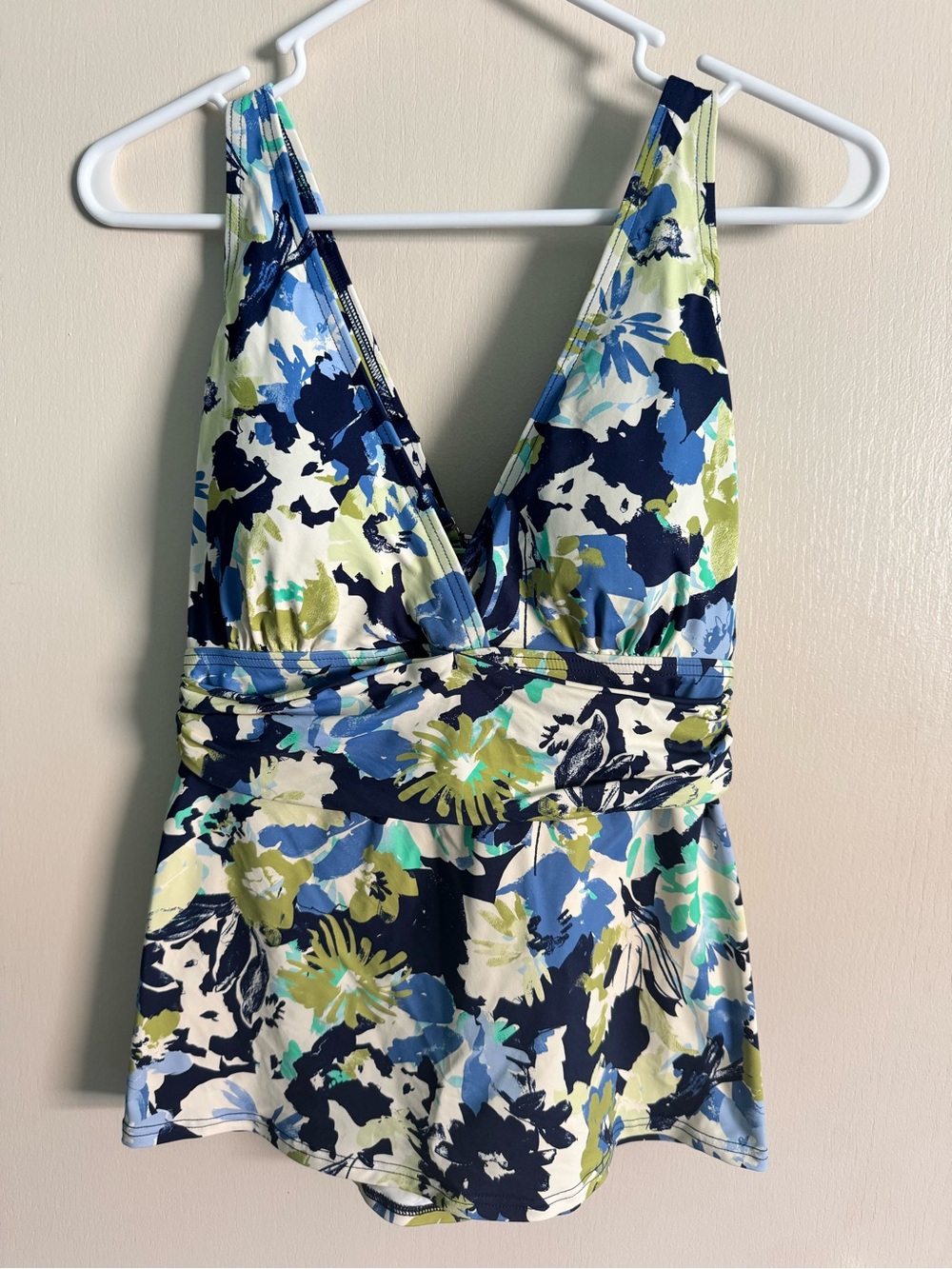 Land’s End Women's V-Neck Plunge X Back Tankini Top